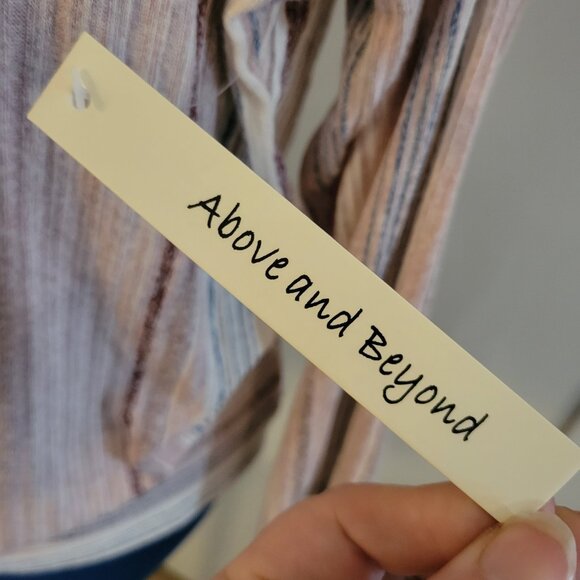 NWT! Above and Beyond Brand Casual/Boho Blouse, Sz M - Picture 6 of 11